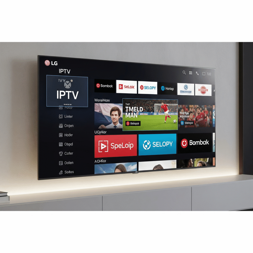 IPTV para TV LG - IPTV-Teste IPTV Melhor Lista 2025 com Canais e Séries.
