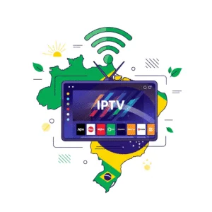 "Interface moderna de um dos melhores serviços de IPTV 2024 em uma Smart TV 4K"