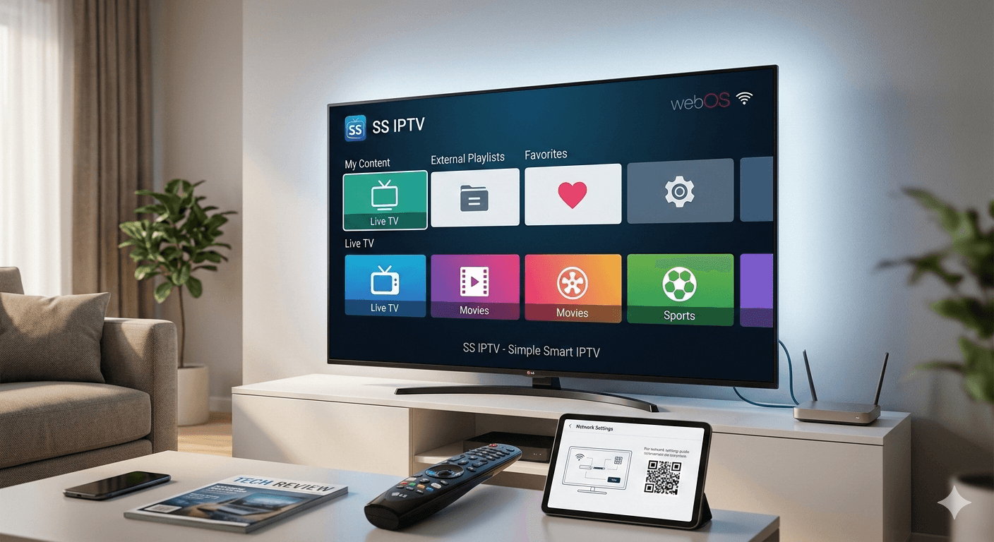 O SS IPTV é uma das soluções mais obtidas para reprodução de listas em Smart TVs modernas.