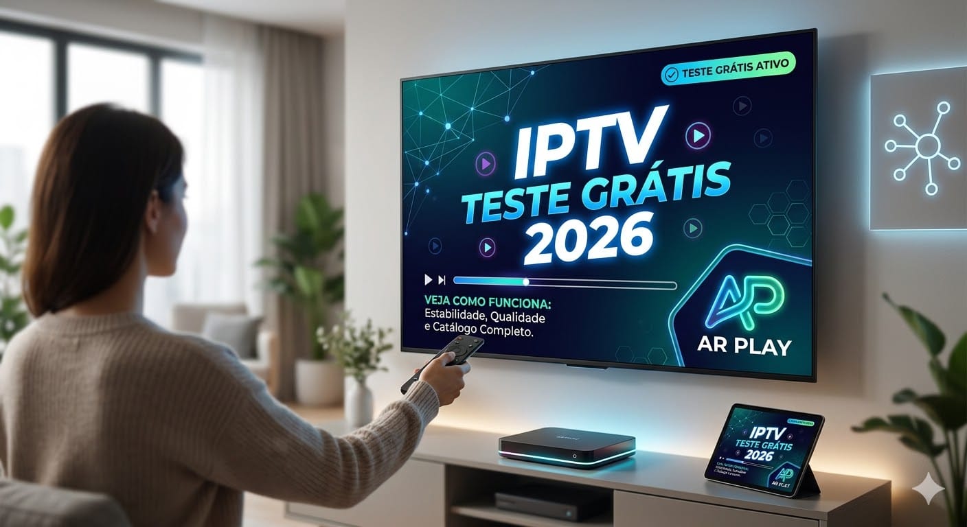 IPTV Teste Grátis 2026 – Lista IPTV Sem Travamentos em HD e 4K