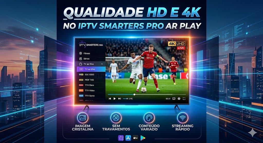 IPTV Smarters Pro Teste IPTV Grátis 2026